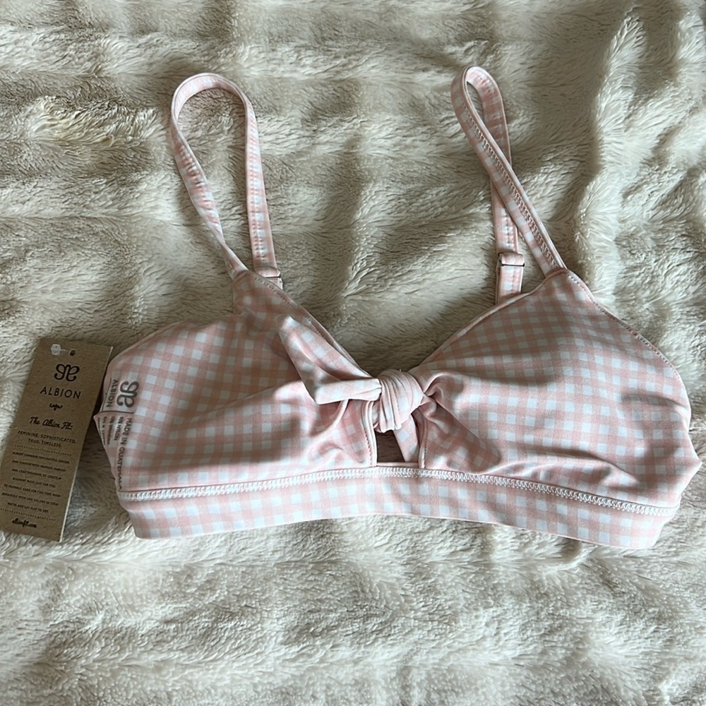 Pink Check Off The Hook top